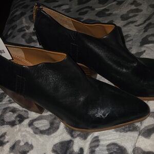 Elegant Black Leather Ankle Boots